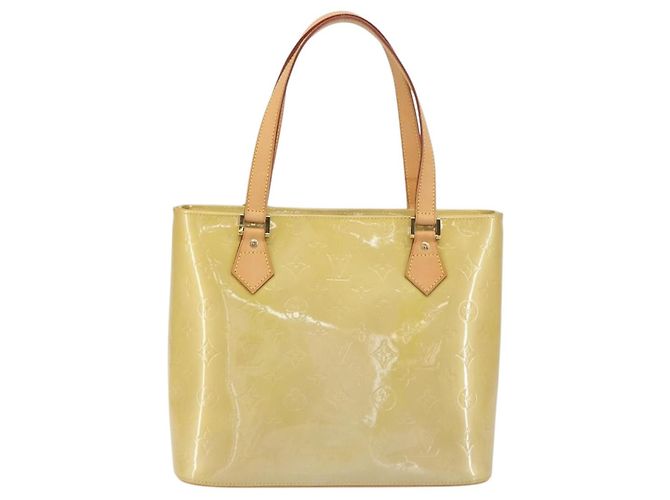 LOUIS VUITTON Borsa a Mano Monogram Vernis Houston Beige M91004 Auth LV ka558 - vista 13