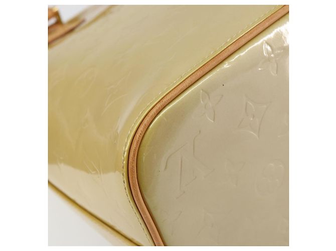 LOUIS VUITTON Borsa a Mano Monogram Vernis Houston Beige M91004 Auth LV ka558 - vista 17