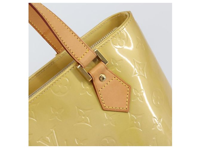 LOUIS VUITTON Borsa a Mano Monogram Vernis Houston Beige M91004 Auth LV ka558 - vista 18