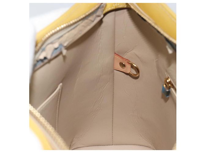 LOUIS VUITTON Borsa a Mano Monogram Vernis Houston Beige M91004 Auth LV ka558 - vista 22