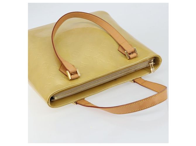 LOUIS VUITTON Borsa a Mano Monogram Vernis Houston Beige M91004 Auth LV ka558 - vista 6