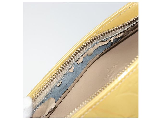 LOUIS VUITTON Borsa a Mano Monogram Vernis Houston Beige M91004 Auth LV ka558 - vista 9