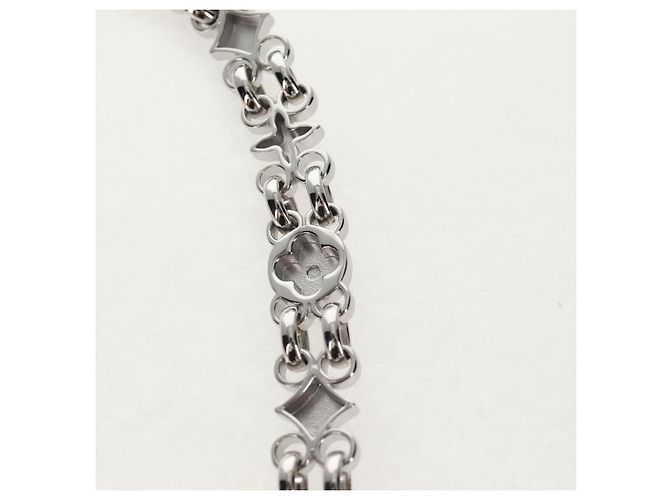 LOUIS VUITTON Cintura in metallo 22,4"" Argento LV Auth 153721M - vista 15
