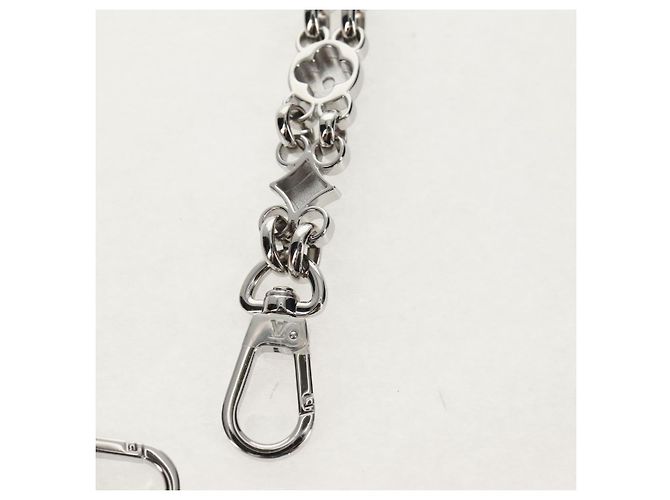 LOUIS VUITTON Cintura in metallo 22,4"" Argento LV Auth 153721M - vista 16