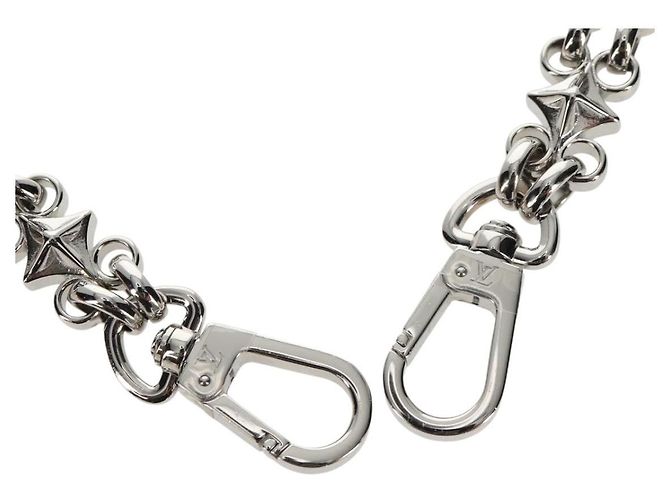 LOUIS VUITTON Cintura in metallo 22,4"" Argento LV Auth 153721M - vista 2