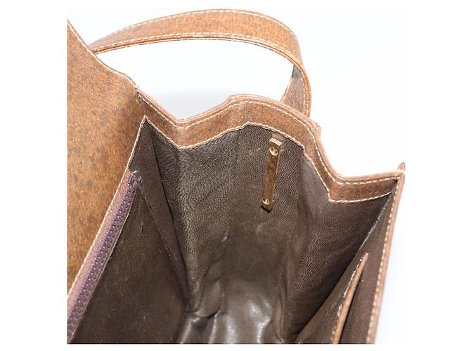 Gucci Borsa a Spalla in Pelle Marrone Oro Auth am9842 D'oro - vista 18