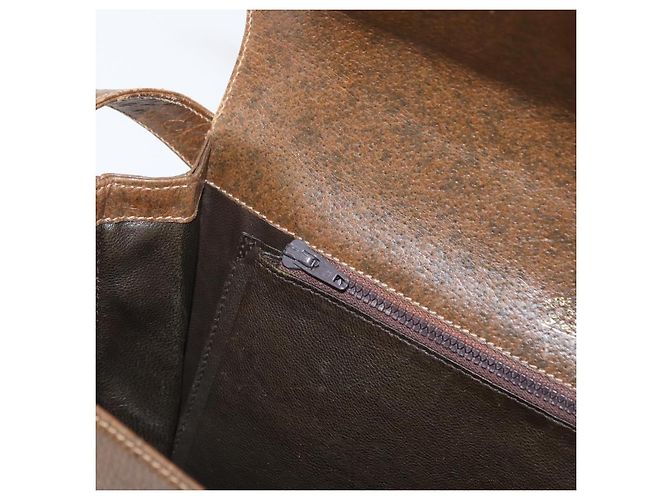 Gucci Borsa a Spalla in Pelle Marrone Oro Auth am9842 D'oro - vista 20