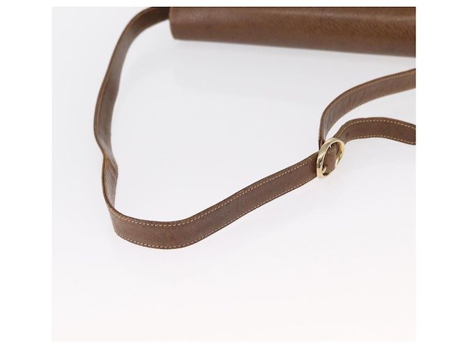 Gucci Borsa a Spalla in Pelle Marrone Oro Auth am9842 D'oro - vista 7