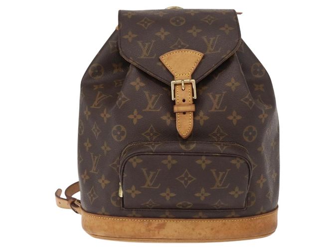 LOUIS VUITTON Mochila Monogram Montsouris MM M51136 LV Auth 155133 Monograma - vista 13