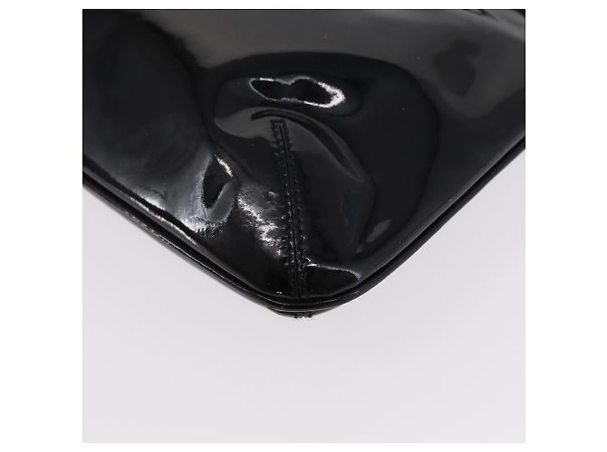 Borsa a Spalla Gancini Smalto Nero Oro Salvatore Ferragamo Auth bs31656 D'oro - vista 13