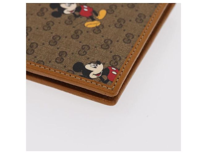 GUCCI Micro GG Supreme Disney Cartera Compacta PVC Beige 602547 Auth 156682SM - vista 10