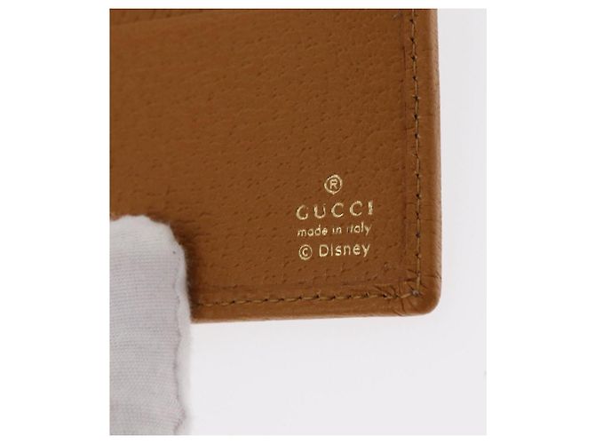 GUCCI Micro GG Supreme Disney Cartera Compacta PVC Beige 602547 Auth 156682SM - vista 13