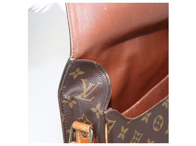 LOUIS VUITTON Borsa a Spalla Monogram Cartouchiere GM M51252 LV Auth ka651 Monogramma - vista 10