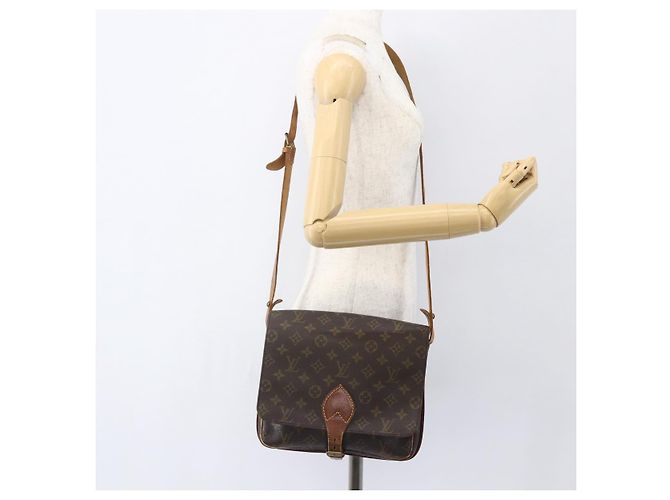 LOUIS VUITTON Borsa a Spalla Monogram Cartouchiere GM M51252 LV Auth ka651 Monogramma - vista 24