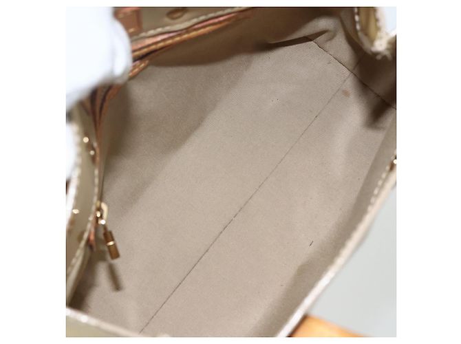 LOUIS VUITTON Borsa a Mano Monogram Vernis Reade PM Noisette M91334 LV Auth ti3494 Nocciola - vista 11