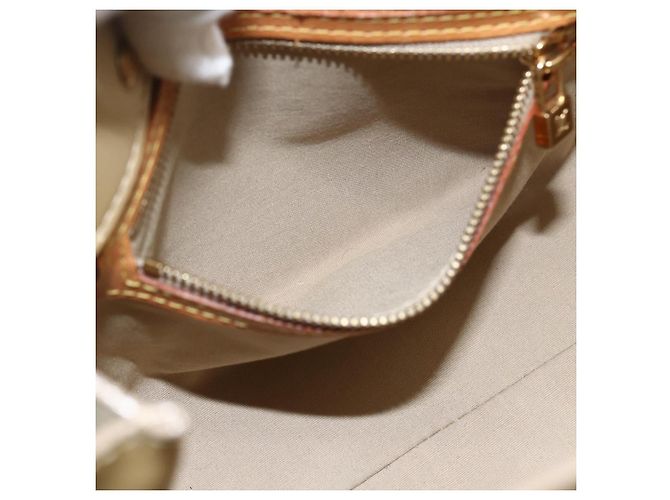 LOUIS VUITTON Borsa a Mano Monogram Vernis Reade PM Noisette M91334 LV Auth ti3494 Nocciola - vista 20