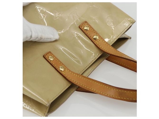LOUIS VUITTON Borsa a Mano Monogram Vernis Reade PM Noisette M91334 LV Auth ti3494 Nocciola - vista 6