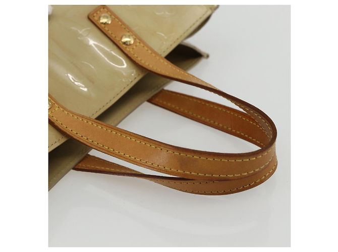 LOUIS VUITTON Borsa a Mano Monogram Vernis Reade PM Noisette M91334 LV Auth ti3494 Nocciola - vista 7
