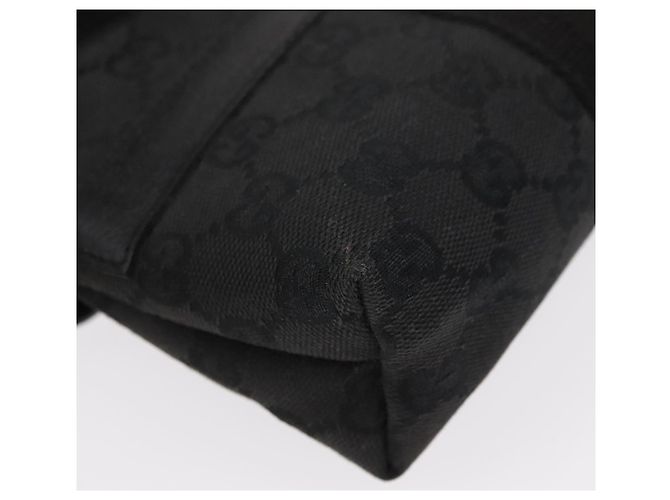 Borsa a Vita GG Canvas Gucci Nera Argento 131236 Auth 151557 Nero - vista 17
