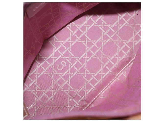 Borsa a mano Canage in nylon Christian Dior 2way Rosa Argento Auth bs31183 - vista 11