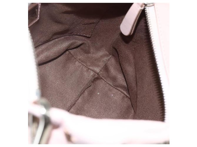 Borsa a mano in pelle Jimmy Choo Studs 2 in 1 Rosa Auth BA8217 - vista 20