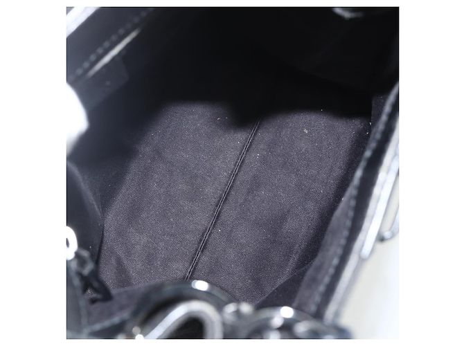 Bolsa de Ombro GG Canvas Gucci Preta Prata 110292 Auth 151660 Preto - vista 10