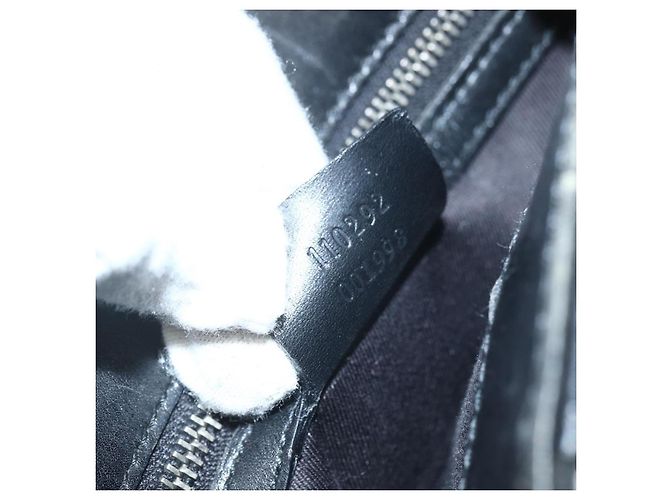Bolsa de Ombro GG Canvas Gucci Preta Prata 110292 Auth 151660 Preto - vista 12