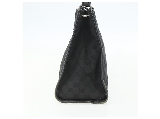 Bolsa de Ombro GG Canvas Gucci Preta Prata 110292 Auth 151660 Preto - vista 3