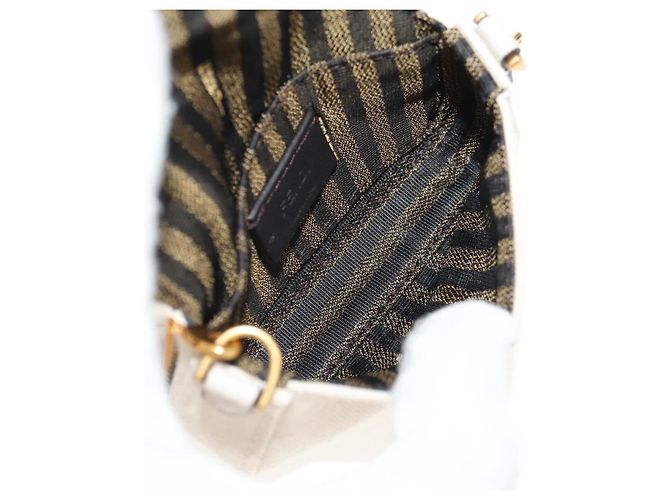 Fendi Pochette Nano Baguette in Tela Zucca Multicolore Auth 153326M - vista 10