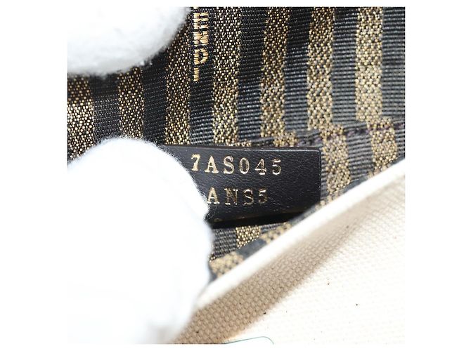 Fendi Pochette Nano Baguette in Tela Zucca Multicolore Auth 153326M - vista 11