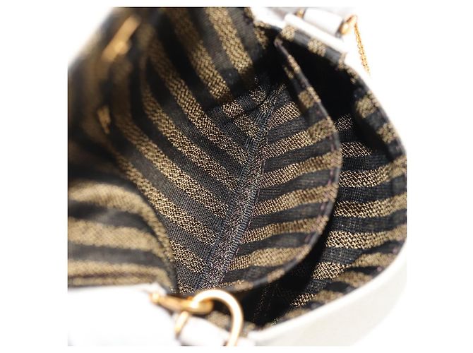 Fendi Pochette Nano Baguette in Tela Zucca Multicolore Auth 153326M - vista 26
