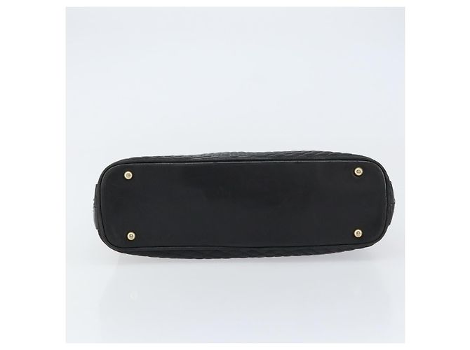BALLY Borsa a Spalla in Pelle Trapuntata con Catena Nera Oro Auth bs31440 Nero D'oro - vista 5