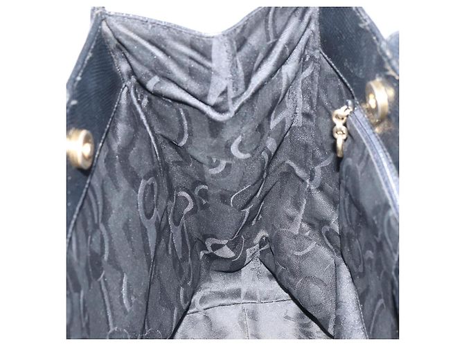Borsa Tote Vala in pelle nera e oro Auth BA8688 di Salvatore Ferragamo Nero D'oro - vista 18