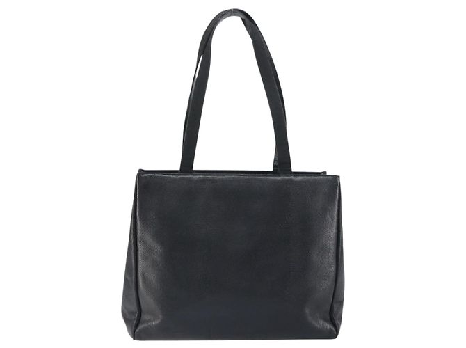 Borsa Tote Vala in pelle nera e oro Auth BA8688 di Salvatore Ferragamo Nero D'oro - vista 3