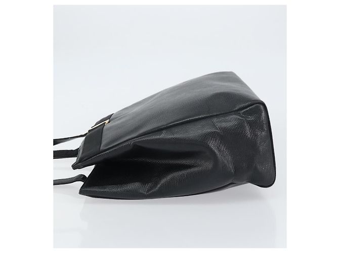 Borsa Tote Vala in pelle nera e oro Auth BA8688 di Salvatore Ferragamo Nero D'oro - vista 5