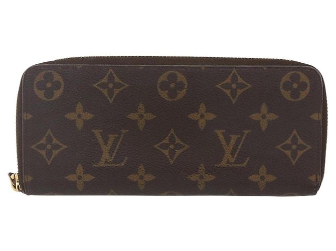 LOUIS VUITTON Portafoglio Lungo Clemence Monogramma M60742 LV Auth 154211 - vista 13