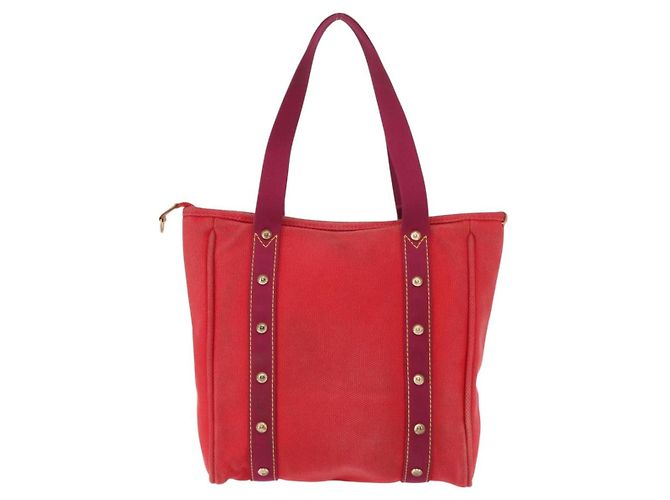 LOUIS VUITTON Antigua Cabas MM Borsa Tote Rossa M40034 LV Auth ka453 Rosso - vista 2