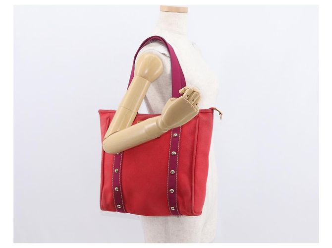 LOUIS VUITTON Antigua Cabas MM Borsa Tote Rossa M40034 LV Auth ka453 Rosso - vista 22
