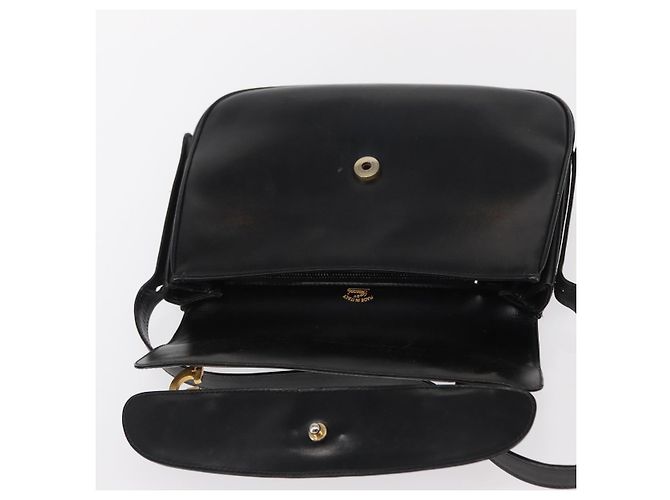 Gucci Borsa a Spalla in Pelle Nera e Oro Auth am9811 Nero D'oro - vista 10