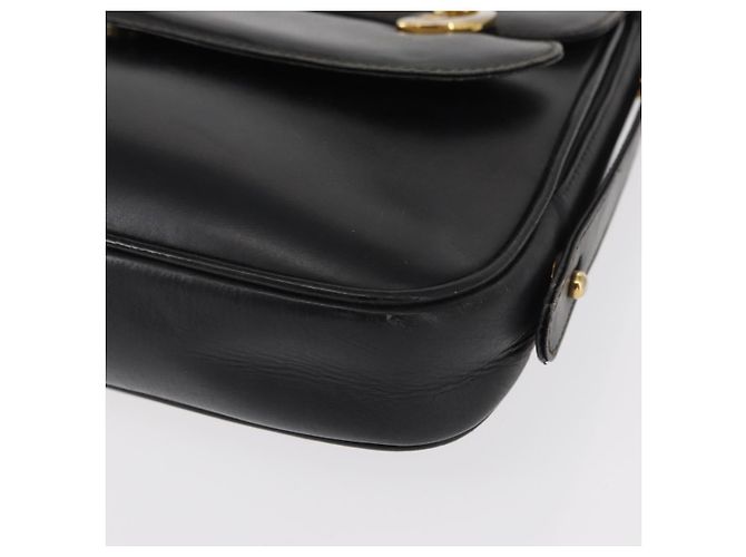 Gucci Borsa a Spalla in Pelle Nera e Oro Auth am9811 Nero D'oro - vista 14