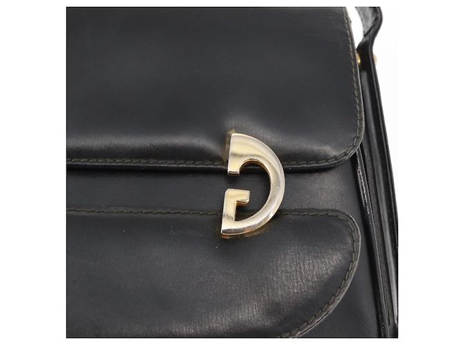 Gucci Borsa a Spalla in Pelle Nera e Oro Auth am9811 Nero D'oro - vista 17