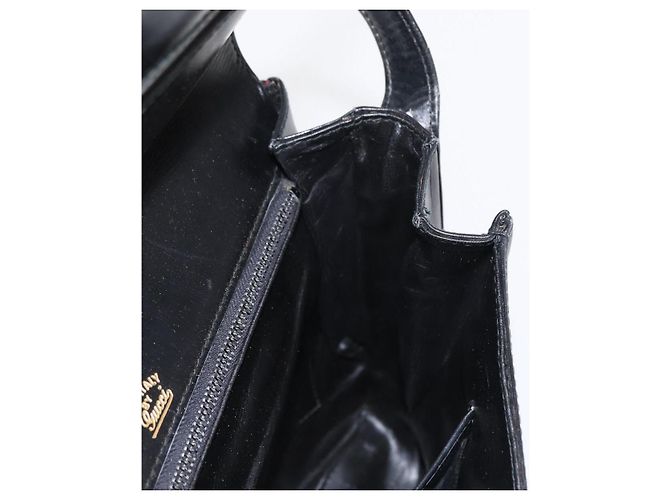 Gucci Borsa a Spalla in Pelle Nera e Oro Auth am9811 Nero D'oro - vista 19