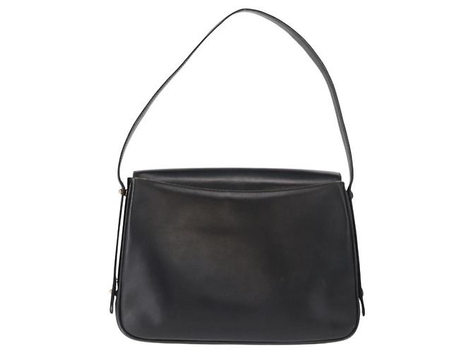 Gucci Borsa a Spalla in Pelle Nera e Oro Auth am9811 Nero D'oro - vista 2