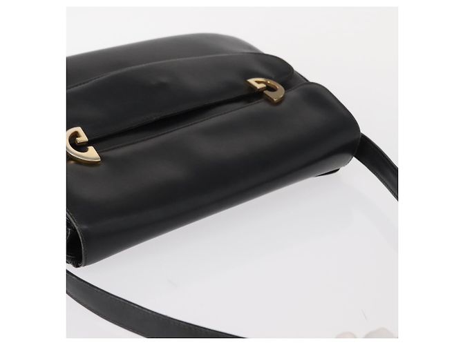 Gucci Borsa a Spalla in Pelle Nera e Oro Auth am9811 Nero D'oro - vista 6