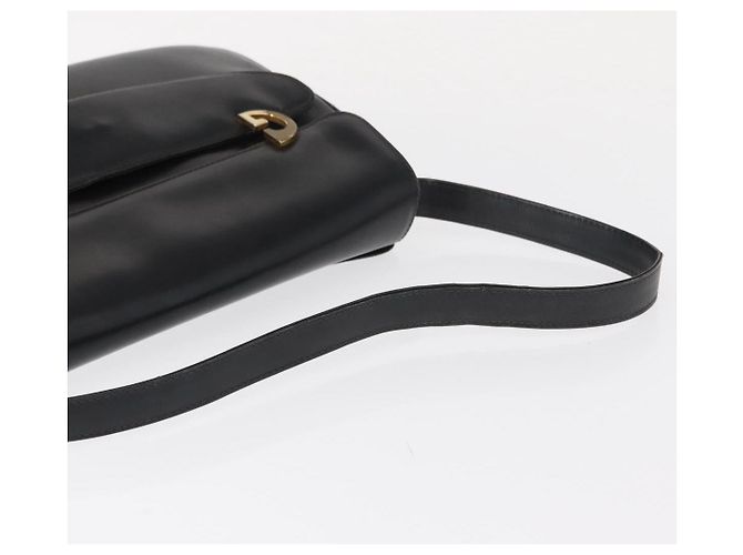 Gucci Borsa a Spalla in Pelle Nera e Oro Auth am9811 Nero D'oro - vista 7