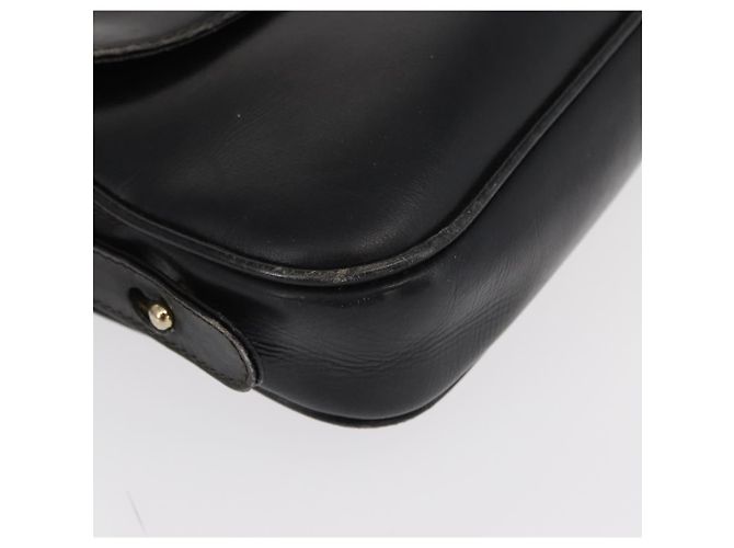 Gucci Borsa a Spalla in Pelle Nera e Oro Auth am9811 Nero D'oro - vista 9