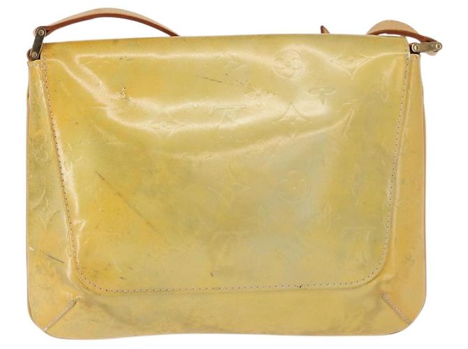 LOUIS VUITTON Borsa Thompson Street Monogram Vernis Grigia M91008 LV Auth 155972 Grigio - vista 3