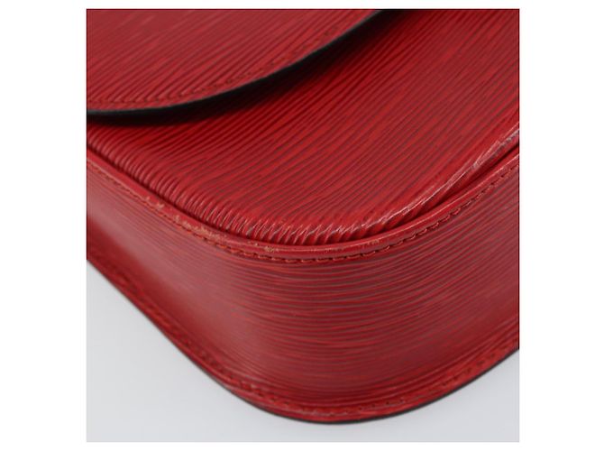 LOUIS VUITTON Borsa a Spalla Epi Saint Cloud GM Rossa M52197 LV Auth BA8157 Rosso - vista 11