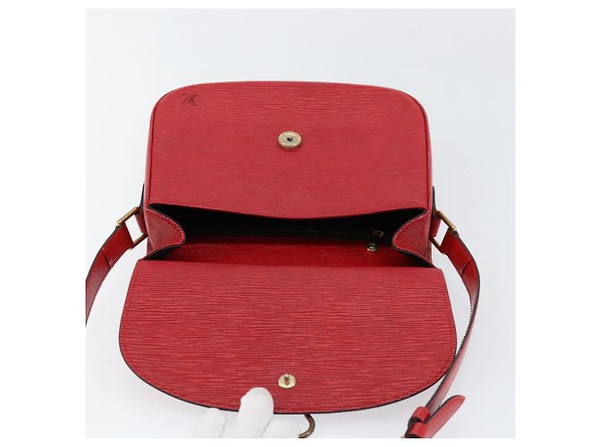 LOUIS VUITTON Borsa a Spalla Epi Saint Cloud GM Rossa M52197 LV Auth BA8157 Rosso - vista 15