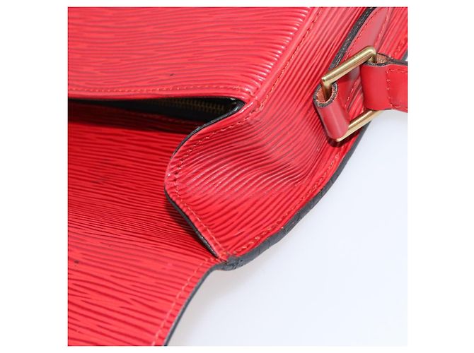 LOUIS VUITTON Borsa a Spalla Epi Saint Cloud GM Rossa M52197 LV Auth BA8157 Rosso - vista 16